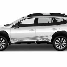 Kit d’autocollants vinyle bandes latérales style tribal pour Subaru Outback_2