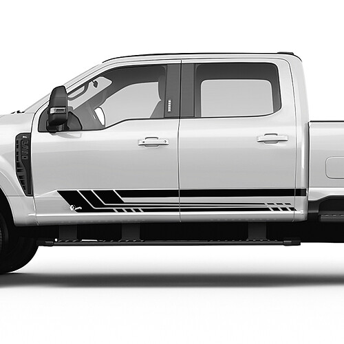 Ford F150 F250 F350 ROCKER STRIPTIONS SIDRES SUPPLACES VINYLES Graphiques
