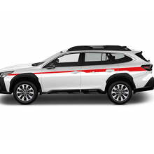 Portes latérales rayures Graphique de décalque autocollant en vinyle pour Suba Outback
 3