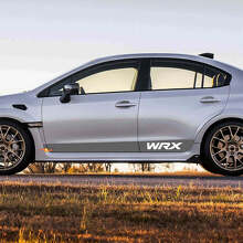 Paire une jupe latérale du panneau de bascule en vinyle Stripe Stripe Racing Vinyl Decal Sticker Fit Suba WRX
 2