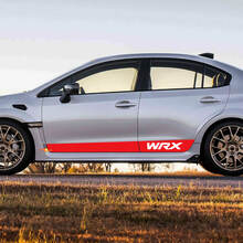 Paire une jupe latérale du panneau de bascule en vinyle Stripe Stripe Racing Vinyl Decal Sticker Fit Suba WRX
 3