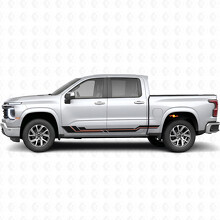 Bandes vinyles parallèles Accent pour porte et bas de caisse pour Chevrolet Silverado 1500 Nouvelle Génération 2027_2