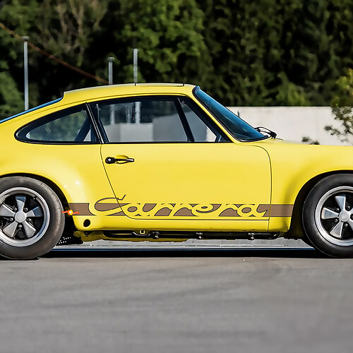 Porsche 911 Carrera rayures autocollants côté autocollant couleurs de contour

