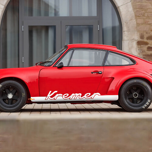 Autocollant Vinyle Bandes Latérales Nom Personnalisé pour Porsche 911 Carrera
