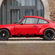 Autocollant Vinyle Bandes Latérales Nom Personnalisé pour Porsche 911 Carrera_3