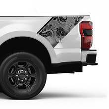 Ford Topographic Map Lit Stripes Side Kit Sticker Sticker Sticker Set Side Graphics
 3