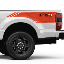 Montagnes et arbres Lit Stripes latérales Kit de décalcomanie autocollant en vinyle Set Graphiques latérales pour les camions Ford
 3