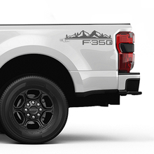 F350 MONTAGNES ARRES LIT BRIPES SIGRATIQUES DE DÉCALLE KIT VINYLE Autocollant Set Side Graphiques pour les camions Ford
 2