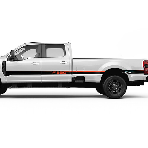 F350 Stripes latérales Kit d'autocollant en vinyle Graphiques pour les camions Ford
