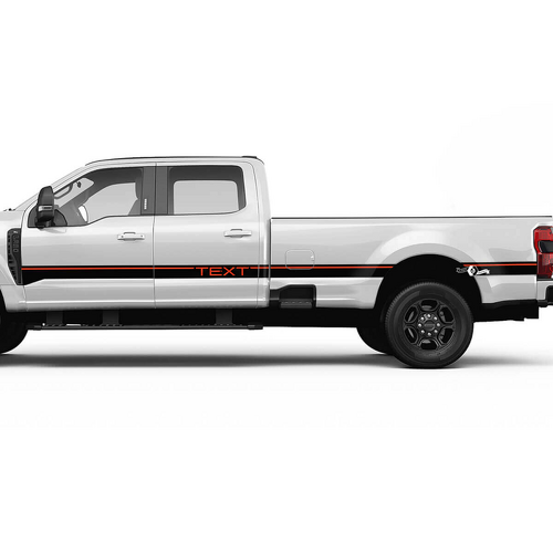 F350 Stripes latérales Kit d'autocollant en vinyle Graphiques pour les camions Musclecar
