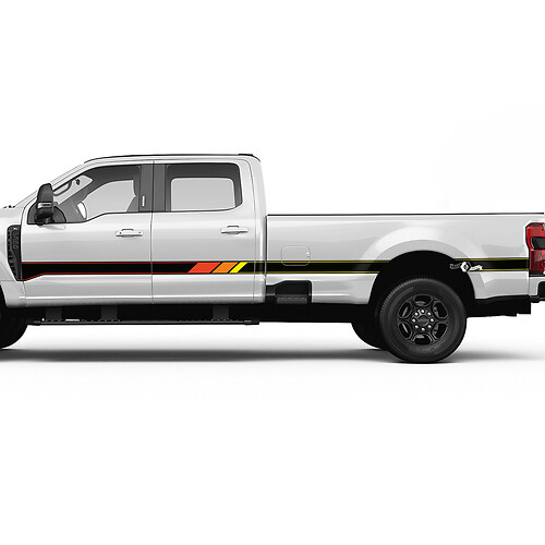 Retro F350 Stripes Side Decal Kit Sticker Vinyl Sticker Graphics for Ford Trucks
