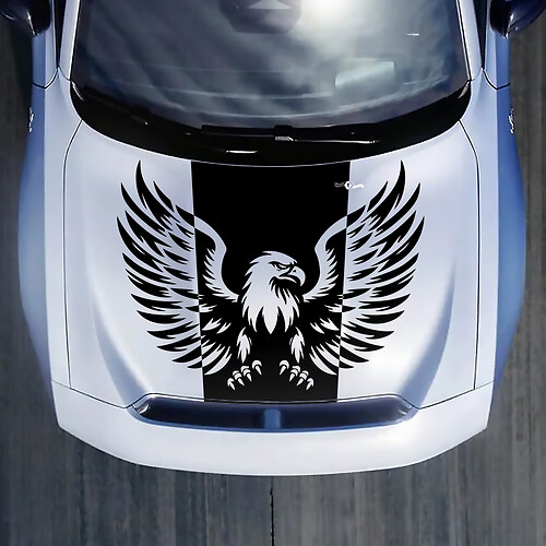 Sticker de décalcomanie à pygarque à tête blanche pour Dodge Charger Electric
