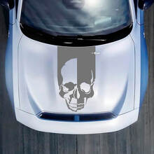 Hood Skull Stripe Decal Sticker pour Dodge Charger Electric
 2