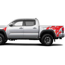 Autocollant de décalcomanie en vinyle arrière et côté avant TRD pour Toyota Tacoma
 3