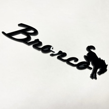 Badges Bronco Fender Tailgate Emblem 3D Badge Gray vs noir
 4