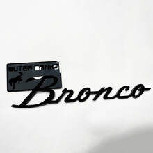 Badge 3D Style Outer Banks pour aile ou hayon de muscle car horse_2