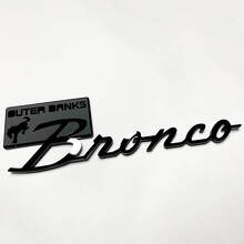 Badge 3D Style Outer Banks pour aile ou hayon de muscle car horse_5
