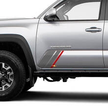 Kit d’autocollants vinyle à triples bandes latérales pour Toyota Tacoma_2