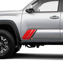 Kit d’autocollants vinyle à triples bandes latérales pour Toyota Tacoma_3