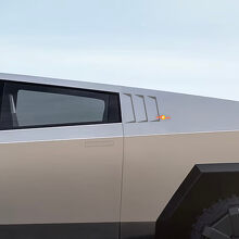 Kit d'autocollants vinyles à lamelles latérales pour Tesla Cybertruck_2