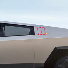 Kit d'autocollants vinyles à lamelles latérales pour Tesla Cybertruck_3