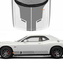 Décalcomanies latérales du capot pour Dodge Challenger Cobra Kai Style Vinyl Racing Decal Sticker
 2