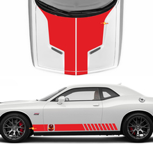 Décalcomanies latérales du capot pour Dodge Challenger Cobra Kai Style Vinyl Racing Decal Sticker
 3