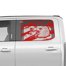 Paig à tête blanche Side Us Flag Window Decal Vinyl Sticker Graphics for Ford Trucks
 2
