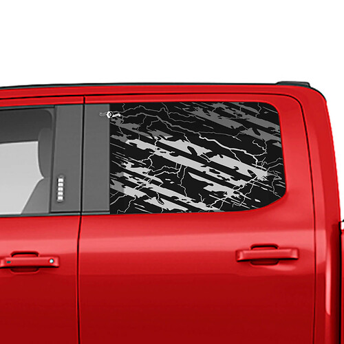 Graphique d'autocollant en vinyle de la fenêtre latérale pour les camions Ford

