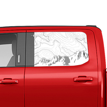Graphiques d'autocollant en vinyle de la carte topographique des montagnes latérales pour les camions Ford 2
 2