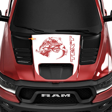 Début de capot style T-Rex autocollant vinyle pour camion Dodge Ram 1500 TRX_2