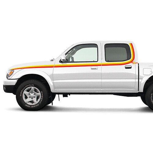 Toyota Tacoma Vintage Stripes Tacoma 1995-2004 Autocollant de décalcomanie
