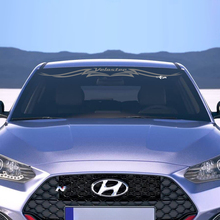 Autocollant de décalcomanies pour le pare-brise pour Hyundai Veloster
 2