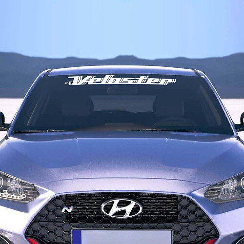 Autocollant lettrage de marque pour pare-brise Hyundai Veloster