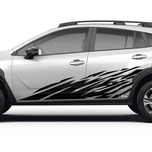 Kit de autocollants en vinyle pour éclaboussures de boue sur les portes latérales pour Subaru Crosstrek