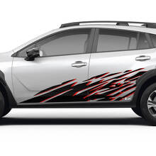 Kit de autocollants en vinyle pour éclaboussures de boue sur les portes latérales pour Subaru Crosstrek_2