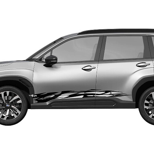 Rayons de bascule latérale Secale en vinyle - Ajustement graphique Ajustement universel Suba Forester
