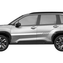 Doors latéraux rayures en vinyle - autocollant graphique ajustement universel Suba Forester
 3