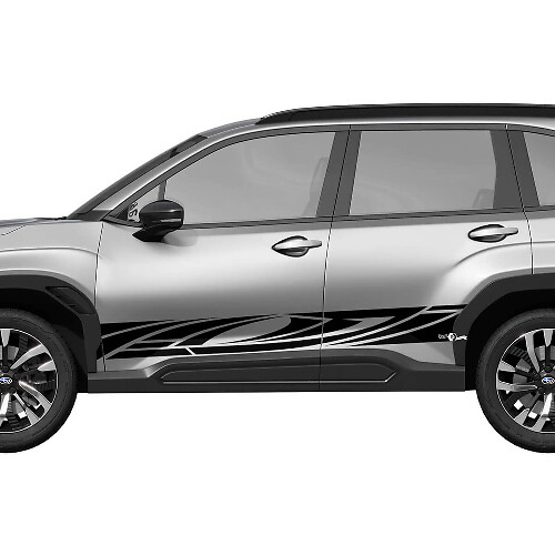 Portes latérales Rocker Panneau Decal de vinyle tribal - Graphic Sticker Universal Fit Suba Forester
