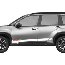 Portes latérales Stripes de panneau de bascule en vinyle - autocollant graphique ajustement universel Suba forester
 2