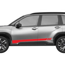 Kit de décalcomanies en vinyle de bandes stroboscopiques décorées pour Subaru Forester_3