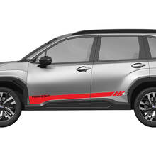 Portes latérales Stripes de panneau de bascule en vinyle - autocollant graphique ajustement universel Suba forester
 3