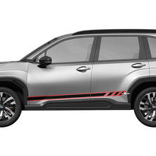 Bandes de course en vinyle autocollantes pour bas de caisse de portes latérales 4 pour Subaru 2