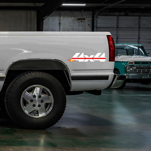 Chevrolet GMC Silverado Sierra Z71 4x4 K1500 Paire de décalcomanies de chevet
