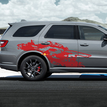 Dodge Durango rt a détruit les autocollants en vinyle de décalage éclaboussant
 2