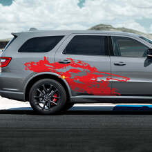 Kit de décalcomanies latérales en vinyle R/T anti-boue pour Dodge Durango_2