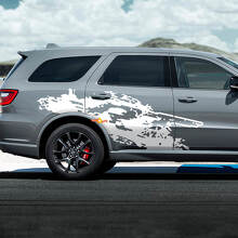 Dodge Durango rt a détruit les autocollants en vinyle de décalage éclaboussant
 3