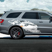Dodge Durango rt a détruit les autocollants en vinyle de décalage éclaboussant
 2