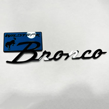 Brronco Wildtrak Fender Badges Tailgate Emblem 3d Badge Black vs Blue
 3