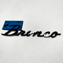Brronco Wildtrak Fender Badges Tailgate Emblem 3d Badge Black vs Blue
 4